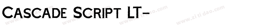 Cascade Script LT字体转换